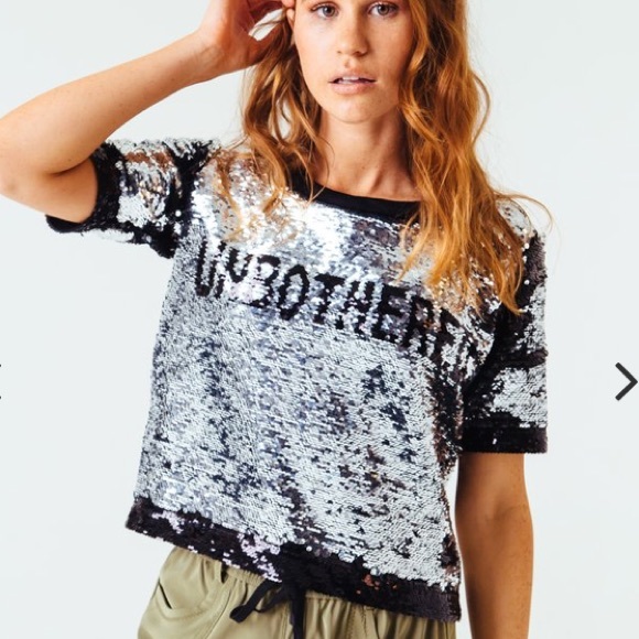 Serena Williams Tops - Serena Unbothered Reversible Sequin Tee Size XL